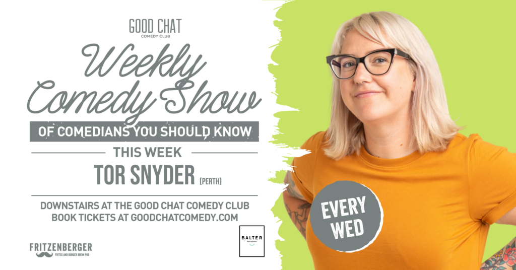 Good Chat Comedy Club MC Tor Snyder Good Chat Comedy Club